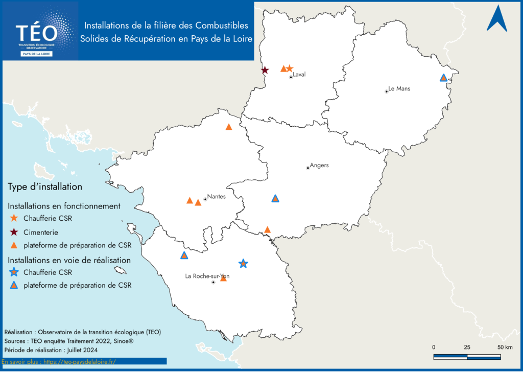 Installations Pays de la Loire filière CSR 2022 TEO